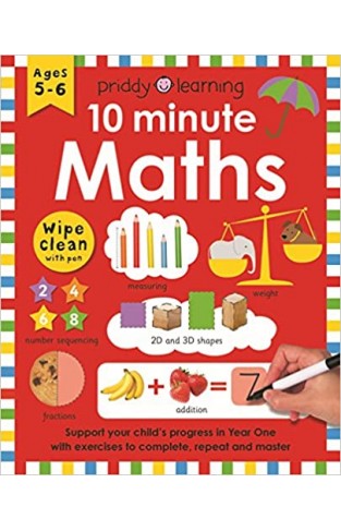 Wipe Clean Workbook 10 Minute Maths  - Paperback